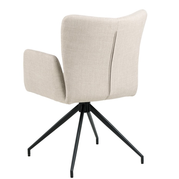 Krzesło Laura z podłokietnikami beżowe - ACTONA